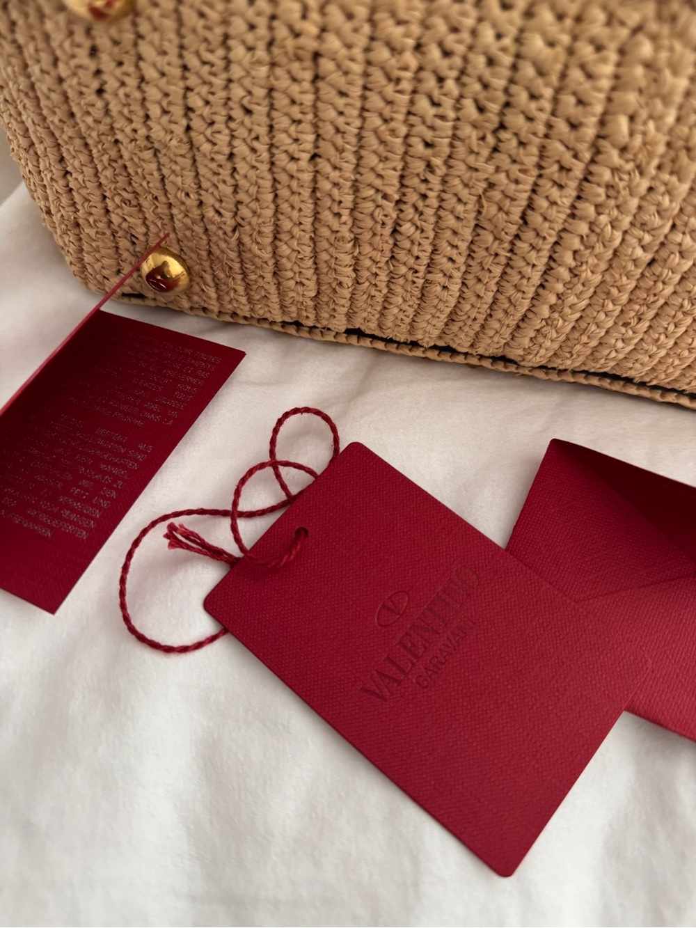 *SOLD* Valentino raffia bag - Picture 14 of 15